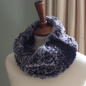 Rabbit Fur Infinity Scarf